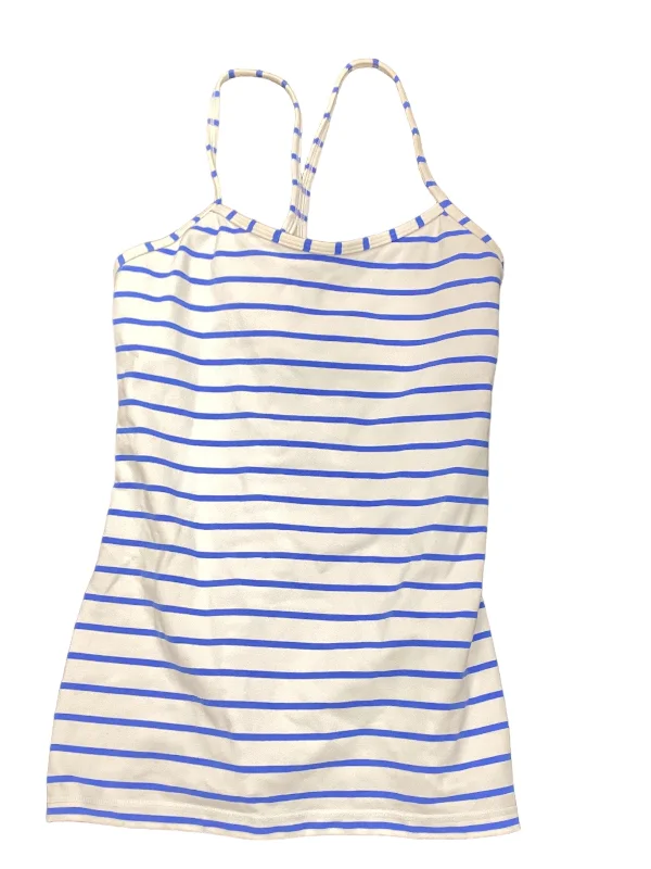 New Arrival Athletic Tank Top By Lululemon In Blue & White, Size: S