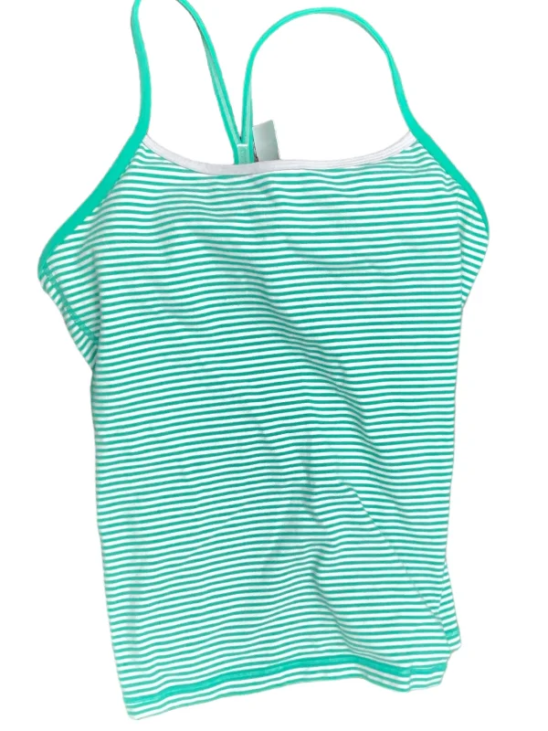 Special Offer Athletic Tank Top By Lululemon In Green & White, Size: S