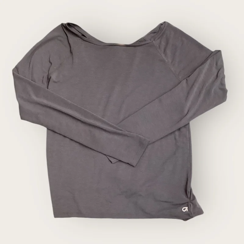 Limited Stock Athletic Top Long Sleeve Collar By Gapfit In Black, Size: Xs