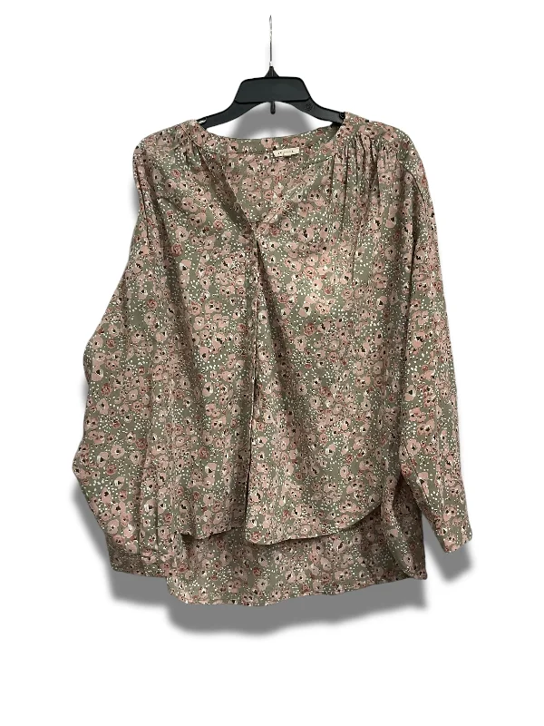 Deal Frenzy Blouse Long Sleeve By Jodifl In Multi-colored, Size: M