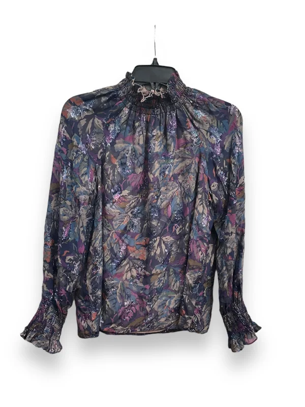 Can't Miss Blouse Long Sleeve By Rebecca Taylor In Multi-colored, Size: Xs