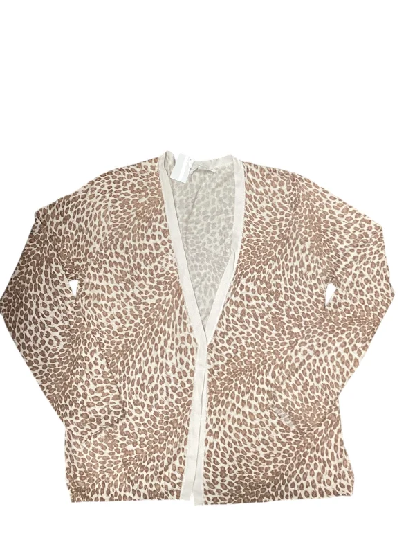 Limited Quantity Cardigan By Banana Republic In Animal Print, Size: Xl