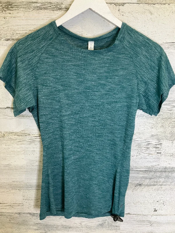 Special Savings Green Athletic Top Short Sleeve Lululemon, Size 6