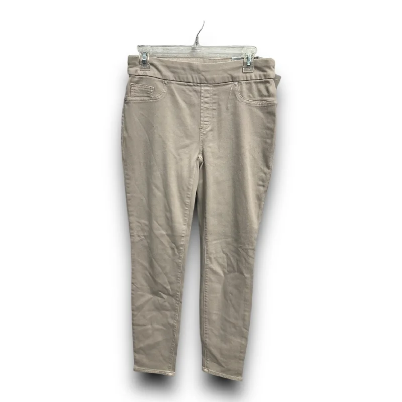 Act Now Jeans Jeggings By Chicos In Tan, Size: 4