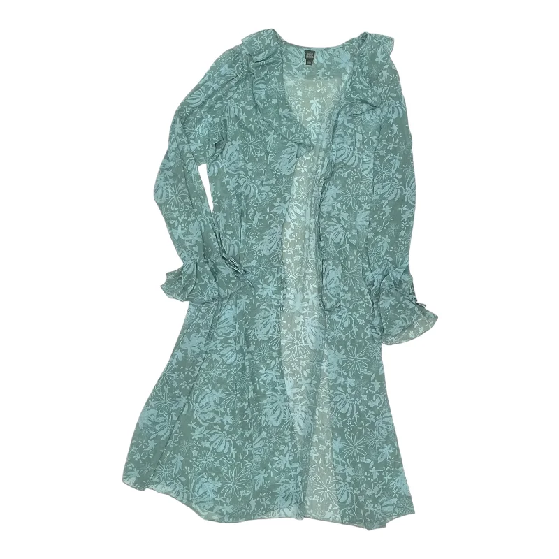 Markdown Madness Kimono By Wild Fable In Teal, Size:Xxl