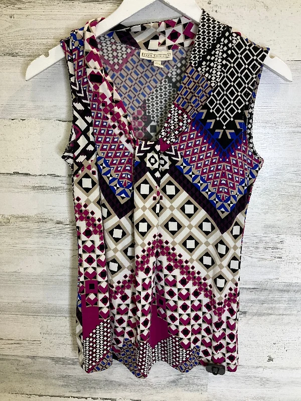 Special Savings Multi-colored Top Sleeveless Dana Buchman, Size S