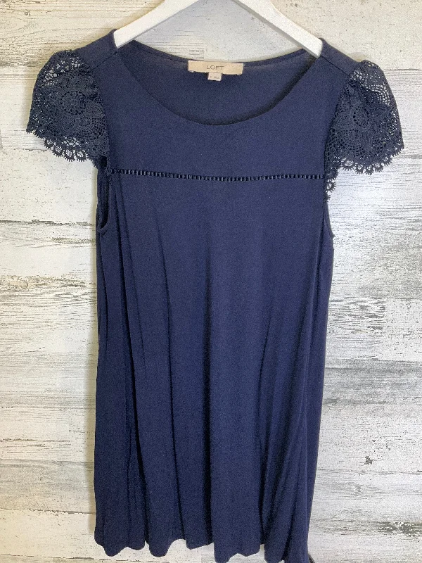 Huge Discounts Navy Top Short Sleeve Loft, Size S