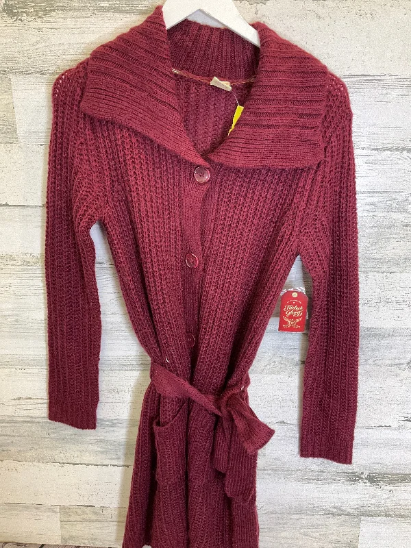 Clearance Sale Red Sweater Cardigan Faded Glory, Size S