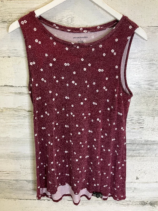 Super Deal Red Top Sleeveless Amazon Essentials, Size M
