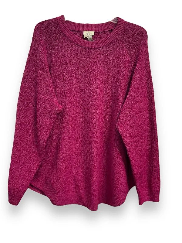 Best Bargains Sweater By St Johns Bay In Pink, Size: Xxl