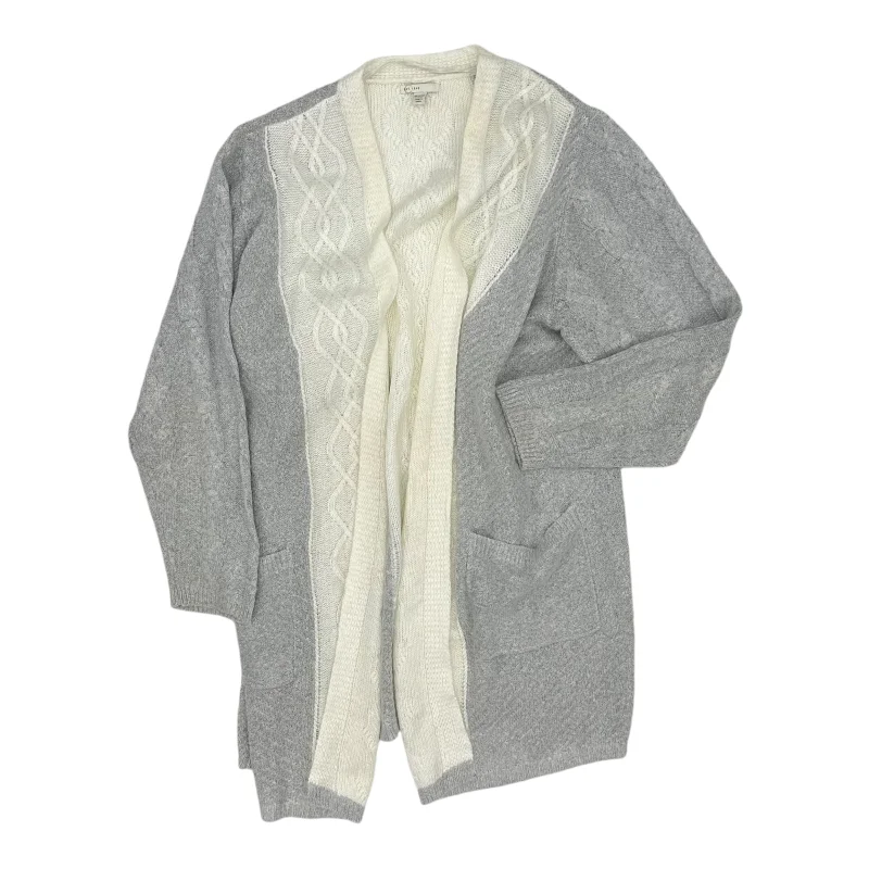 Special Price Sweater Cardigan By Cato In Cream, Size:1X