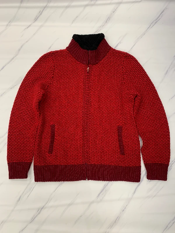 Discount Deals Sweater Cardigan By Cmb In Red, Size: Xl