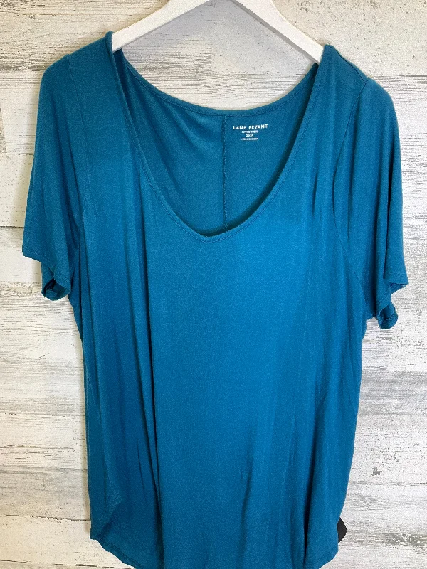 Online Only Teal Tunic Short Sleeve Lane Bryant, Size 3x