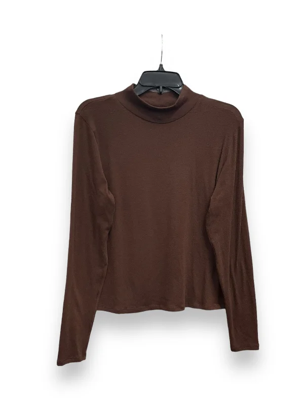 Great Deals Top Long Sleeve Basic By Daily Practice By Anthropologie In Brown, Size: L