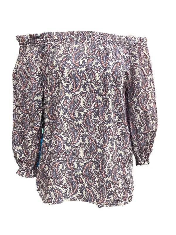 Super Sale Top Long Sleeve By Grand And Greene In Multi-colored, Size: L