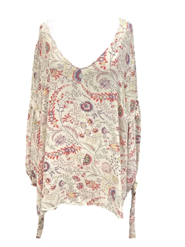 Flash Deals Top Long Sleeve By Rose And Olive In Multi-colored, Size: 3x