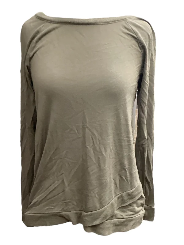 Super Sale Top Long Sleeve By Threads 4 Thought In Green, Size: M