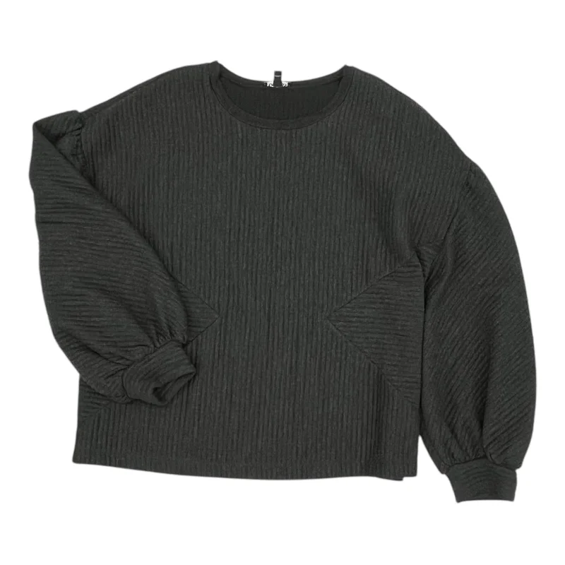 Blowout Sale Top Ls By Express In Grey, Size:Xl