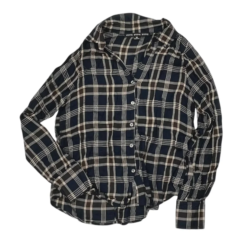 Buy More, Save More Top Ls By Hyfve In Blue & Brown, Size:M