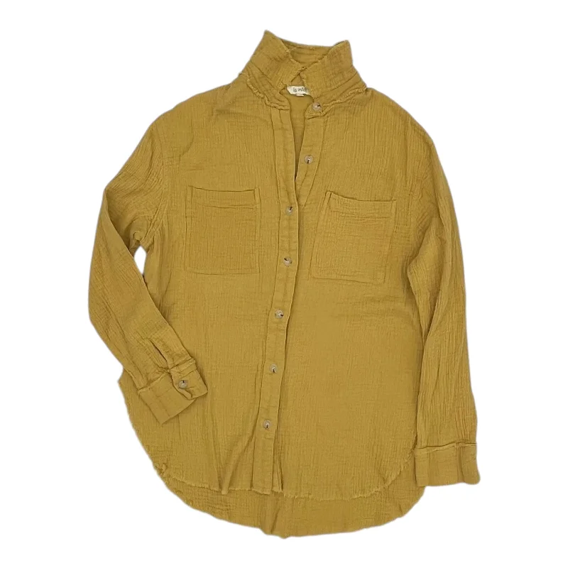 Price Drop Alert Top Ls By La Miel In Yellow, Size:S