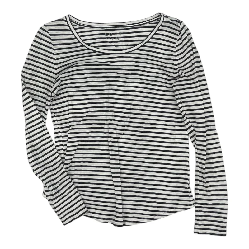 Limited Stock Top Ls By Loft In Black & White, Size:S