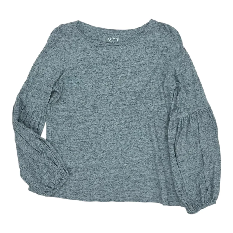Friends and Family Sale TOP LS by LOFT In BLUE, Size: S