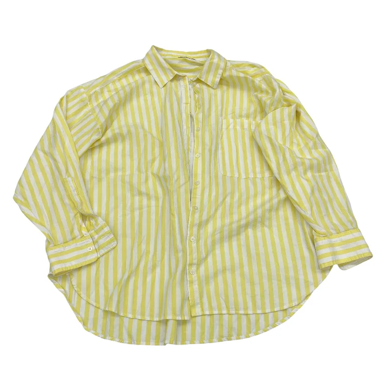 Value Deals Top Ls By Loft In Yellow, Size:Xl