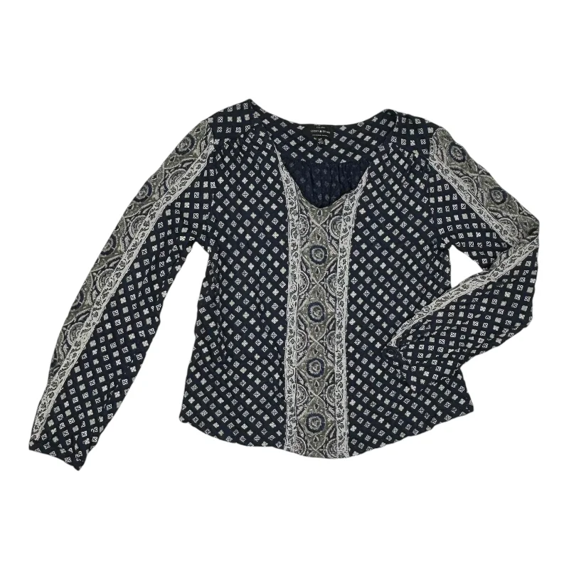 Weekend Deal Top Ls By Lucky Brand In Blue, Size:S