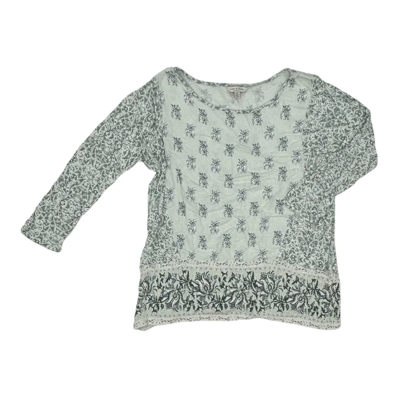 Exclusive Deal Top Ls By Lucky Brand In Green, Size:S