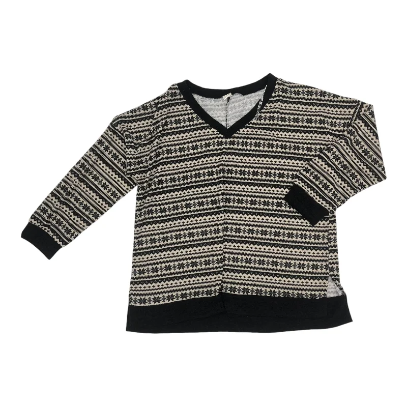 Epic Deals Top Ls By Sew In Love In Black & Tan, Size:Xl