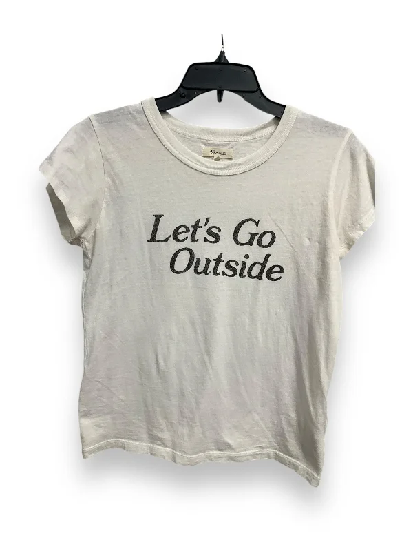 Hot Deal Top Short Sleeve Basic By Madewell In White, Size: S