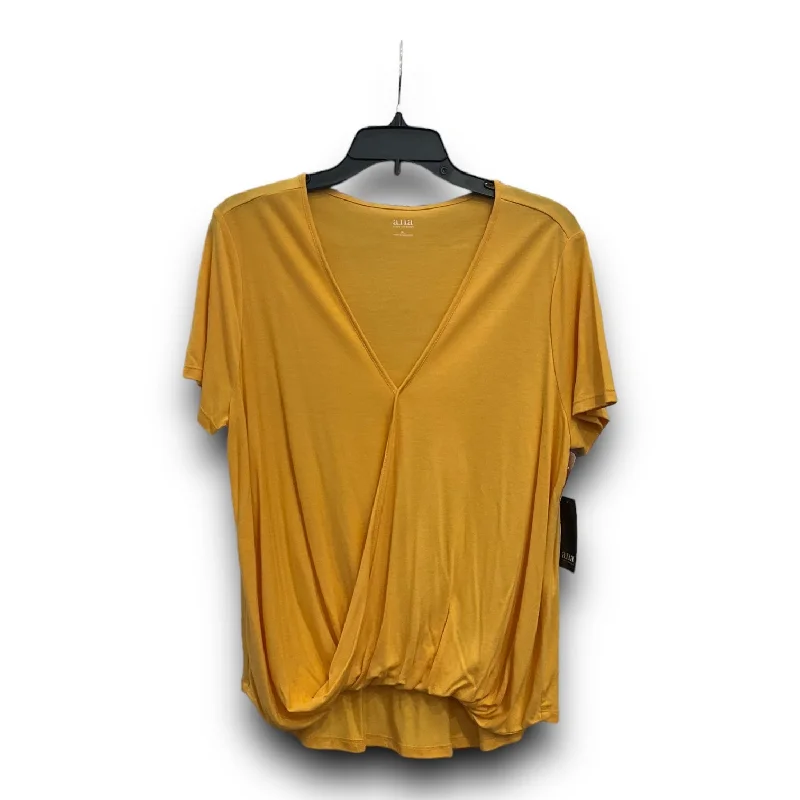 Buy More, Save More Top Short Sleeve By Ana In Yellow, Size: Xl