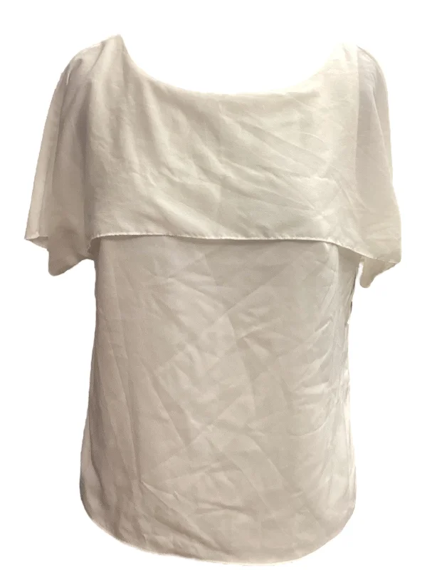 Markdowns Top Short Sleeve By Ann Taylor In Cream, Size: 6
