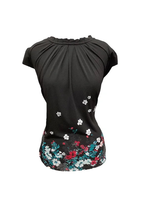 Super Savings Top Short Sleeve By Elle In Black, Size: M