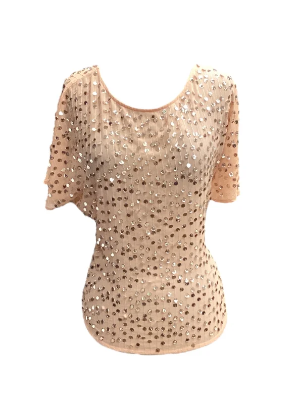 Can't Miss Top Short Sleeve By Jennifer Lopez In Pink, Size: M