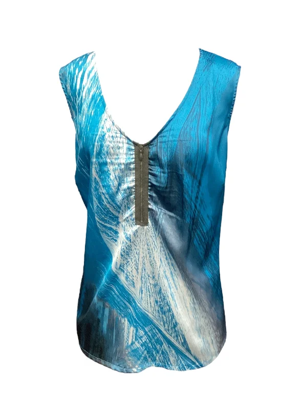 Unmissable Offer Top Short Sleeve By Sejour In Blue, Size: 14