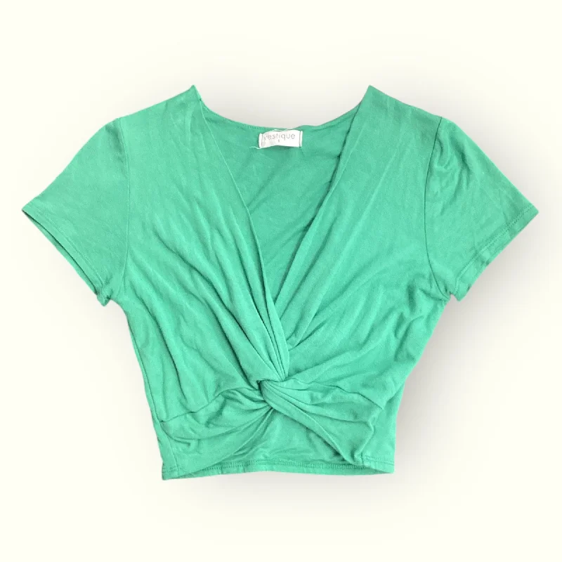 Today’s Special Top Short Sleeve By Vestique In Green, Size: S