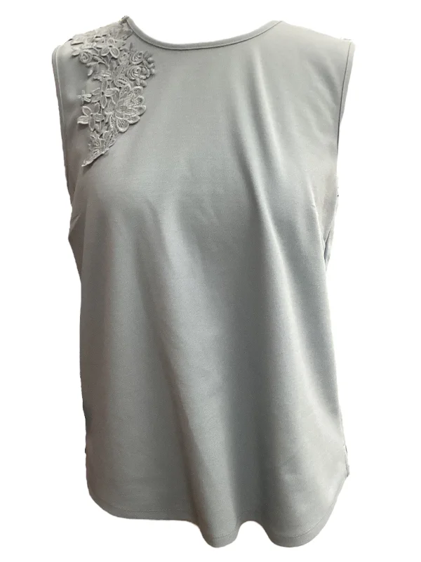 Hot Deal Top Sleeveless By Ann Taylor In Blue, Size: S