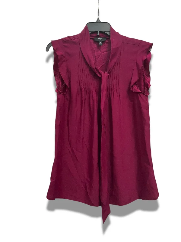 Now or Never Top Sleeveless By Aqua In Red, Size: M