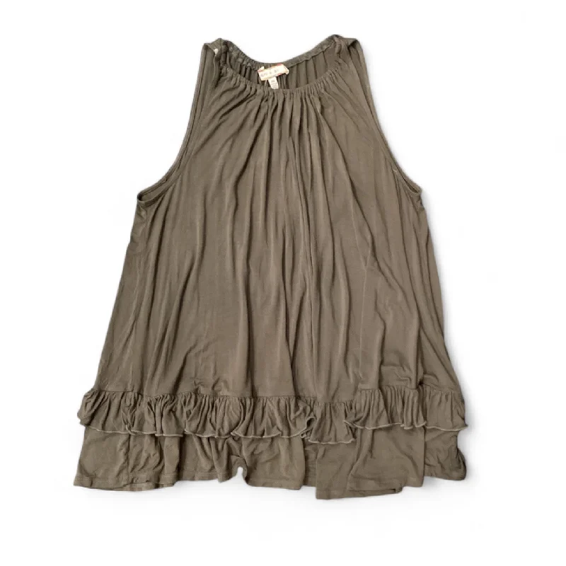 Grand Opening Sale Top Sleeveless By Eri + Ali In Green, Size: Xs