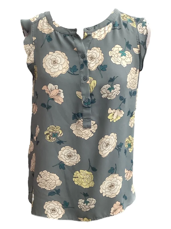 Exclusive Online Offer Top Sleeveless By Loft In Blue, Size: M
