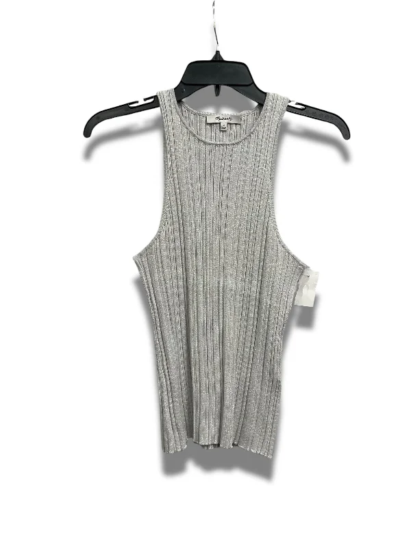 Warehouse Sale Top Sleeveless By Madewell In Grey, Size: M