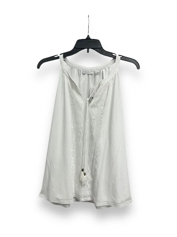 Price Slash Top Sleeveless By New York And Co In White, Size: L
