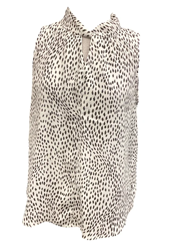 Bargain Prices Top Sleeveless By West Kei In Polkadot Pattern, Size: S