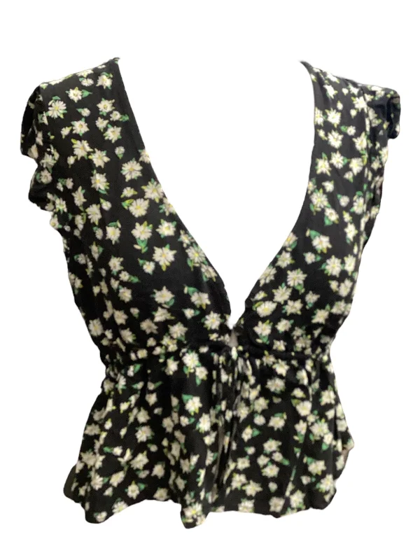 Shop and Save Top Sleeveless By Wild Fable In Floral Print, Size: L