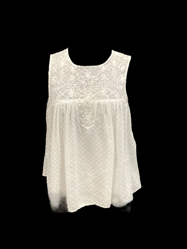 Deal of the Week Top Sleeveless By Zara In White, Size: Xs