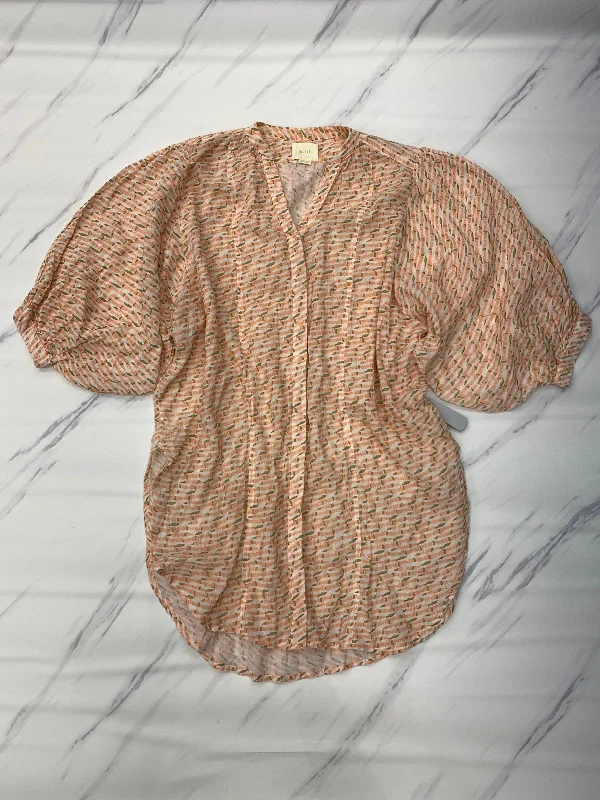 Super Savings Tunic 3/4 Sleeve By Maeve In Orange, Size: M