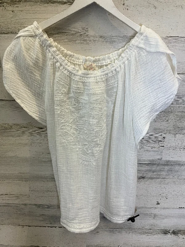 Best Bargains White Top Short Sleeve Solitaire, Size Xl